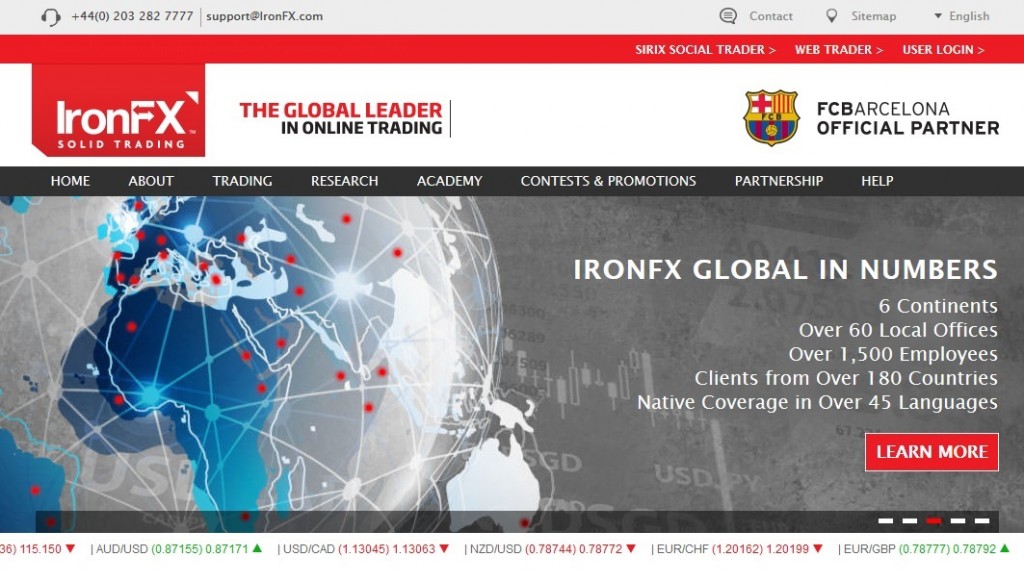 IronFX forex trading broker