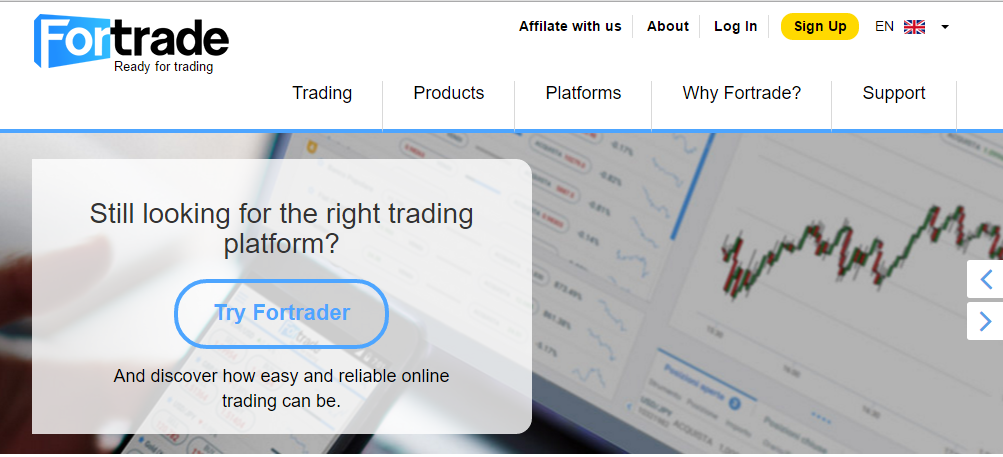 Fortrade homepage logo
