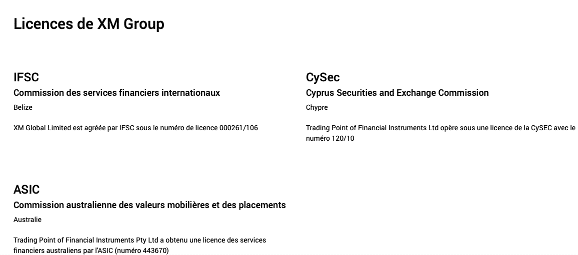 Broker Forex sous licence XM