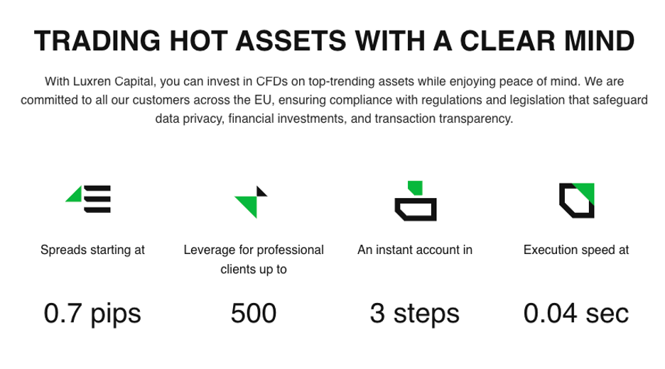 Luxren Capital CFD trading