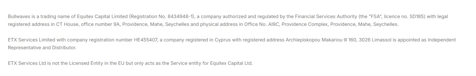bullwaves license