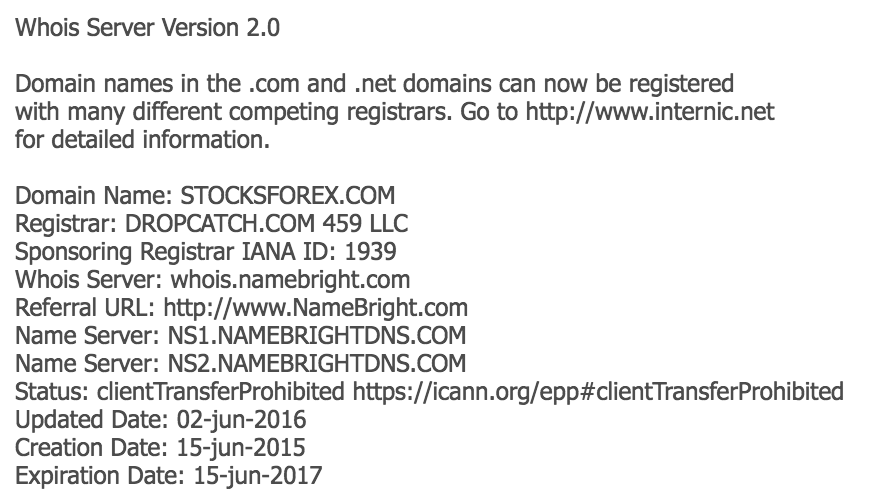 stocksforex-whois
