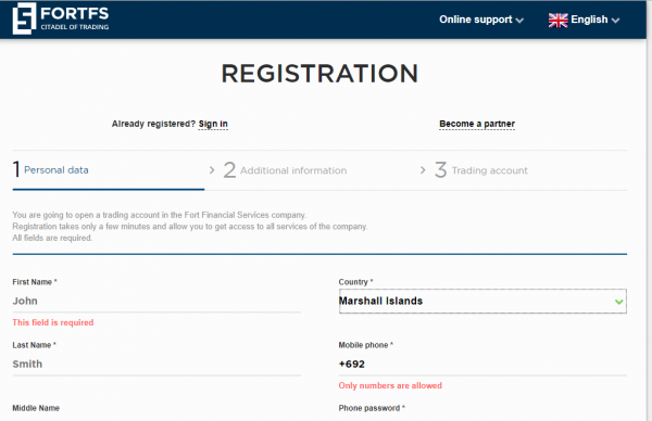 Fort Financial Services registration review